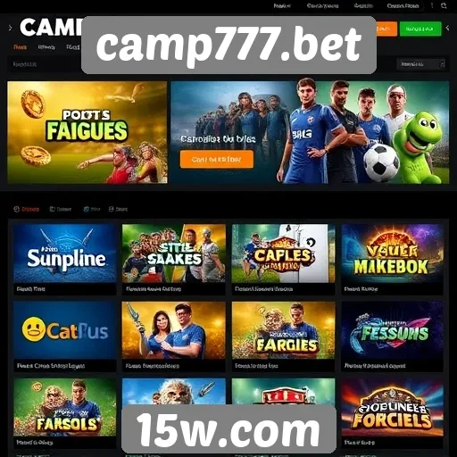 Opcões de jogos disponíveis no site camp777.bet